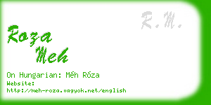 roza meh business card